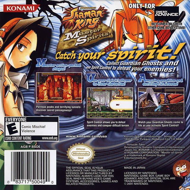 Shaman King: Master of Spirits - (GBA) Game Boy Advance [Pre-Owned] Video Games Konami   