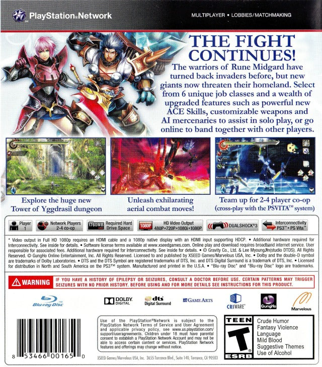 Ragnarok Odyssey ACE - (PS3) PlayStation 3 [Pre-Owned] Video Games XSEED Games   