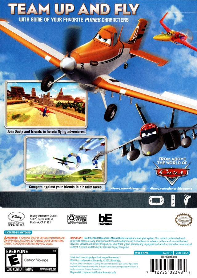 Disney's Planes - Nintendo Wii U Video Games Disney Interactive Studios   