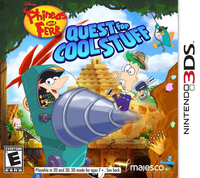 Phineas and Ferb: Quest for Cool Stuff - Nintendo 3DS Video Games Majesco   