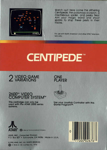 Centipede - Atari 2600 [Pre-Owned] Video Games Atari Inc.   