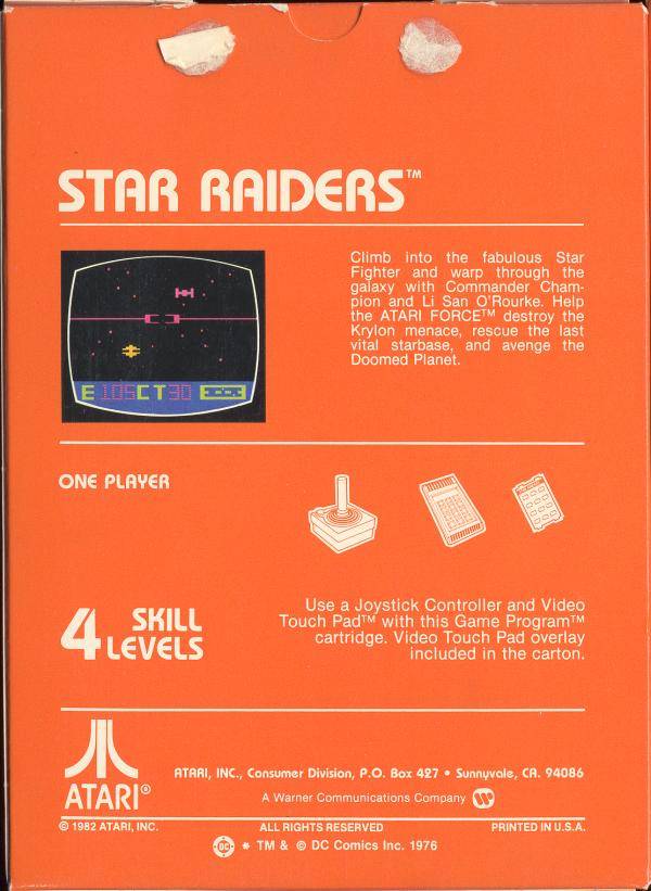 Star Raiders - Atari 2600 [Pre-Owned] Video Games Atari Inc.   