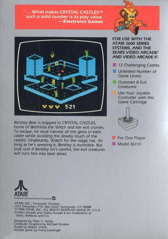 Crystal Castles - Atari 2600 [Pre-Owned] Video Games Atari Inc.   