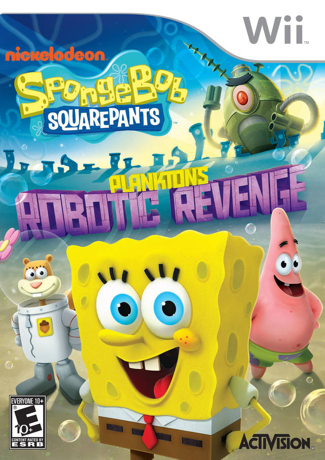SpongeBob SquarePants: Plankton's Robotic Revenge - Nintendo Wii Video Games Activision   
