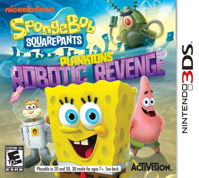 SpongeBob SquarePants: Plankton's Robotic Revenge - Nintendo 3DS Video Games Activision   