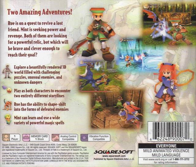 Threads of Fate - (PS1) PlayStation 1 [Pre-Owned] Video Games SquareSoft   