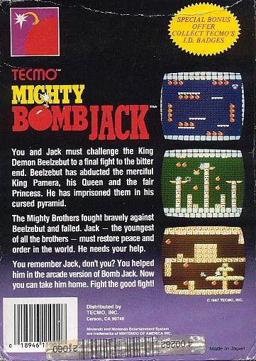 Mighty Bomb Jack - (NES) Nintendo Entertainment System  [Pre-Owned] Video Games Tecmo   