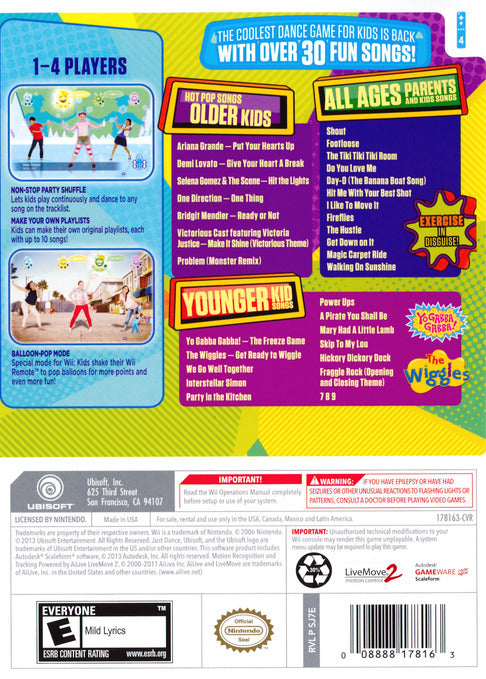 Just Dance Kids 2014 Nintendo Wii Pre Owned