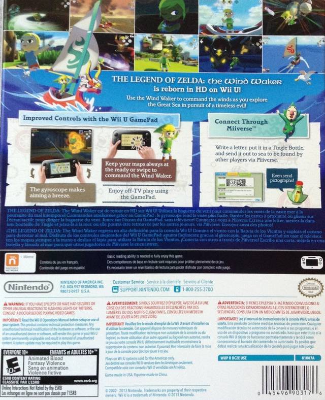 The Legend of Zelda The Wind Waker HD Limited Edition - Nintendo Wii U Video Games Nintendo   