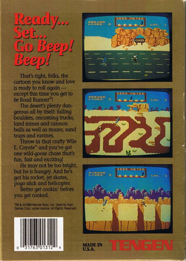 Road Runner - (NES) Nintendo Entertainment System [Pre-Owned] Video Games Tengen   