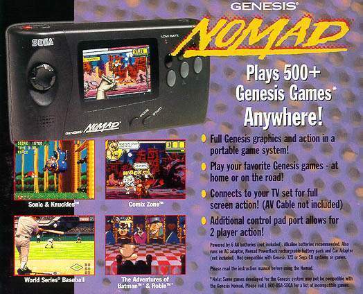 Sega Genesis Nomad Console - Sega Genesis [Pre-Owned] Consoles SEGA   