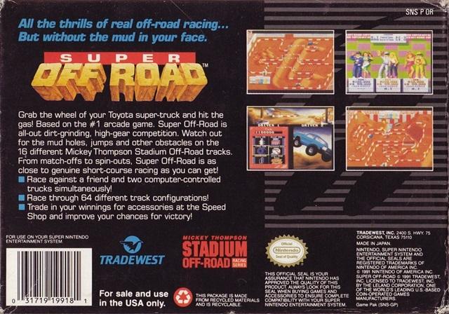 Super Off Road - (SNES) Super Nintendo [Pre-Owned] Video Games Tradewest   