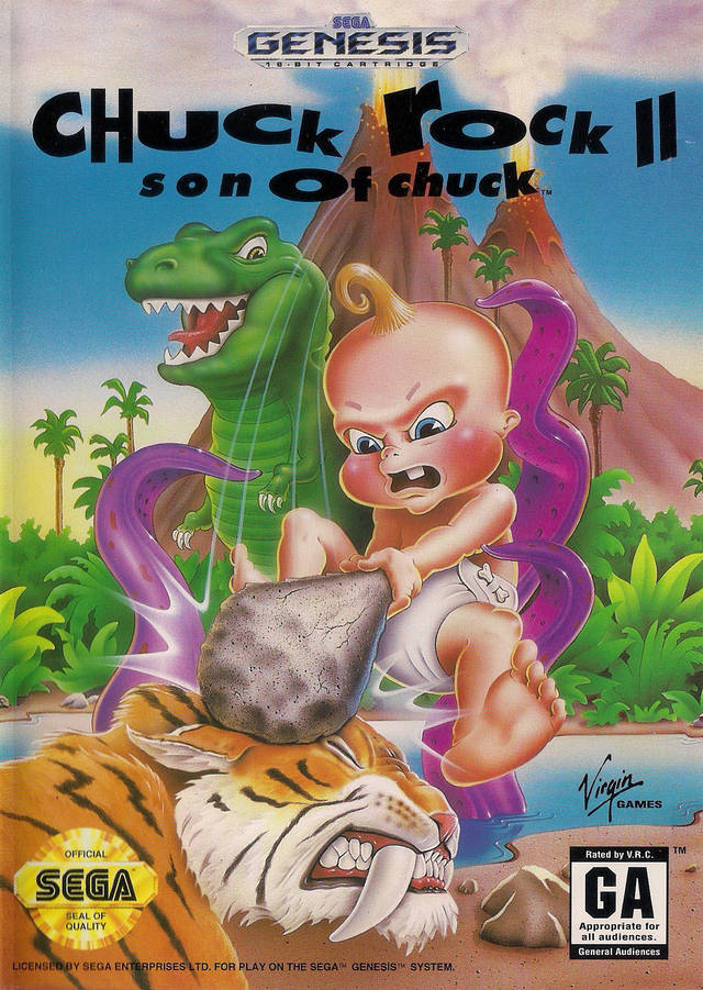 Chuck Rock II: Son of Chuck - (SG) SEGA Genesis [Pre-Owned] Video Games Virgin Interactive   