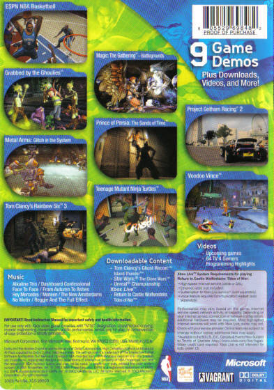 Xbox Exhibition Volume 4 - Xbox Video Games Microsoft Game Studios   