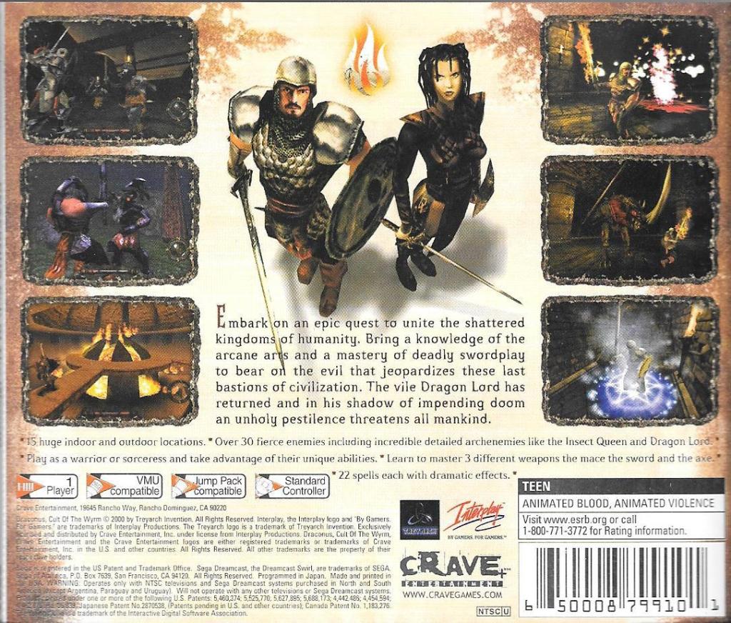 Draconus: Cult of the Wyrm - (DC) SEGA Dreamcast [Pre-Owned] | J&L