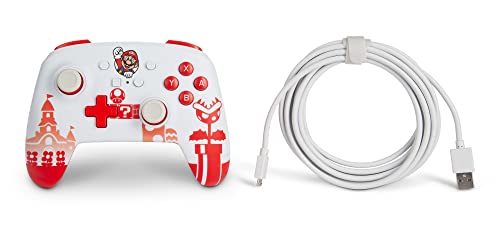 PowerA Enhanced Wired Controller (Mario Red/White) - (NSW) Nintendo Switch Accessories PowerA   