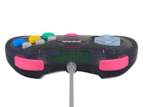 Retro-Bit Official Sega Saturn USB Controller Pad (Model 2) - USB Port (Slate Grey) Accessories Retro-Bit   