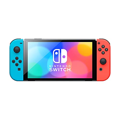 Nintendo Switch OLED Model (Neon Red & Neon Blue Set) - (NSW