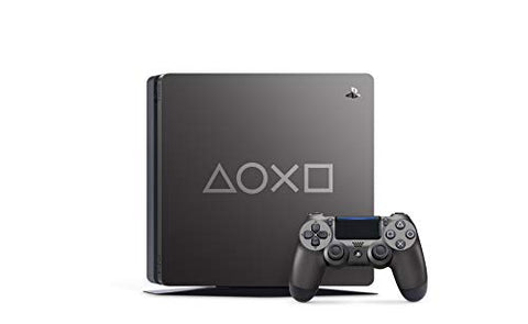 SONY PlayStation 4 Slim 1TB Limited Edition Console (Days of Play Bundle) (Steel Black) - (PS4) PlayStation 4 Consoles PlayStation   