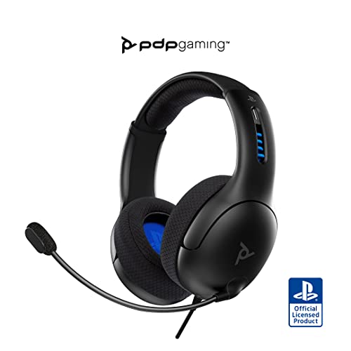 PDP Gaming LVL50 Wired Headset Black PS4 Playstation 4 J L Game