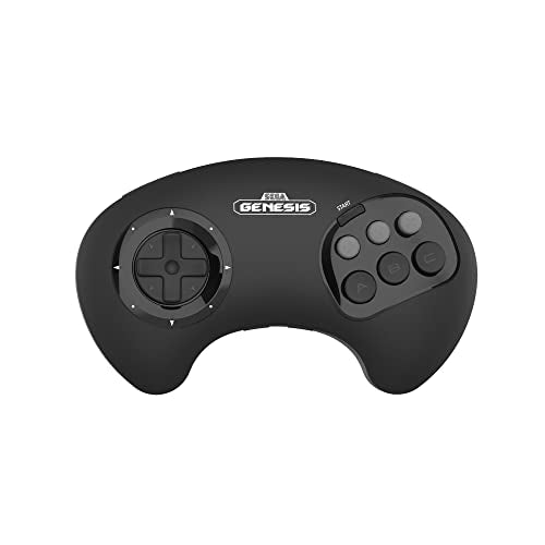 Retro-Bit BIG6 2.4 GHz Sega Genesis Wireless Arcade Controller Pad (Black) - (SG) Sega Genesis [Pre-Owned] Accessories Retro-Bit