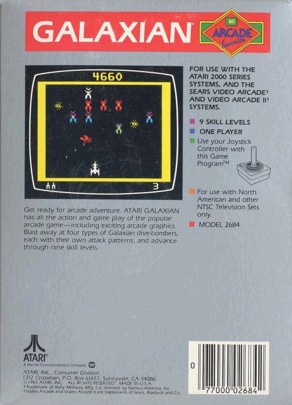 Galaxian - Atari 2600 [Pre-Owned] Video Games Atari Inc.   