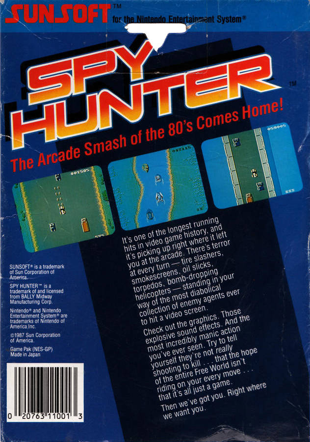 Spy Hunter - (NES) Nintendo Entertainment System [Pre-Owned] Video Games SunSoft   