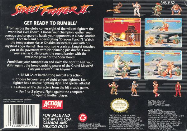 Street Fighter II - (SNES) Super Nintendo [Pre-Owned] Video Games Capcom   