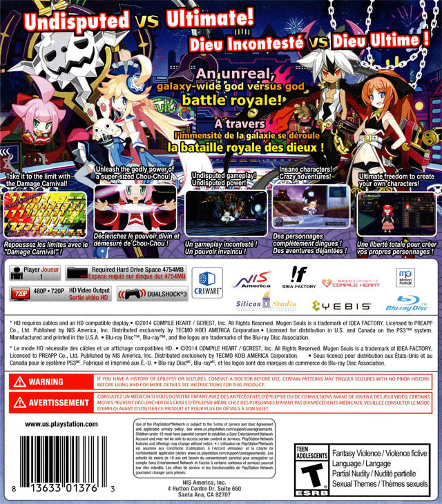 Mugen Souls Z - (PS3) PlayStation 3 [Pre-Owned] Video Games NIS America   