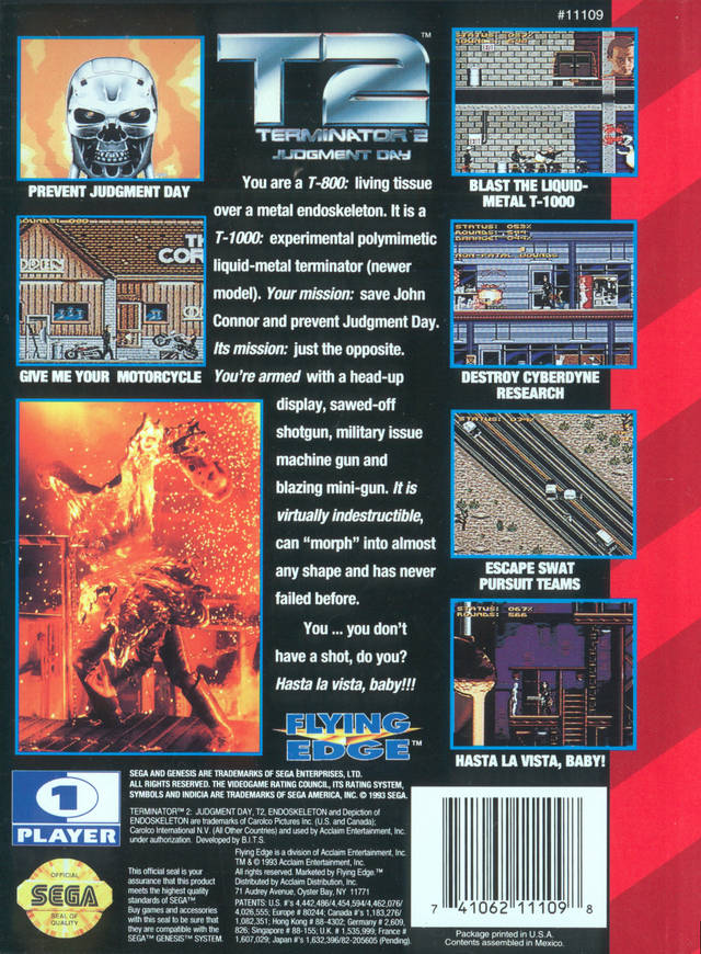 Terminator 2: Judgment Day - (SG) SEGA Genesis [Pre-Owned