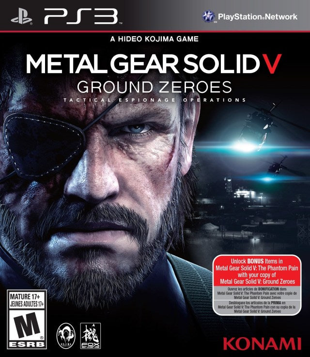 Metal Gear Solid V: Ground Zeroes - (PS3) PlayStation 3 Video Games Konami   