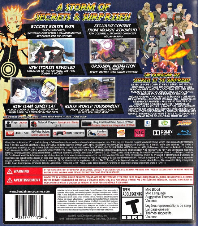 Naruto: Ultimate Ninja Storm Revolution - (PS3) PlayStation 3 [Pre-Owned] Video Games Namco Bandai Games   