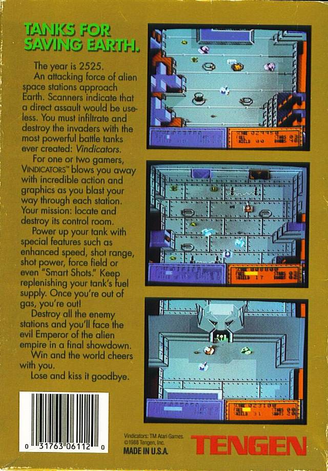 Vindicators - (NES) Nintendo Entertainment System [Pre-Owned] Video Games Tengen   