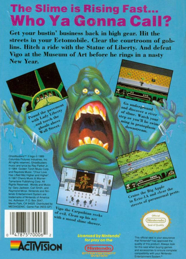 Ghostbusters II - (NES) Nintendo Entertainment System [Pre-Owned] Video Games Activision   