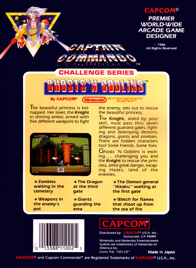 Ghosts 'n Goblins - (NES) Nintendo Entertainment System [Pre-Owned] Video Games Capcom   