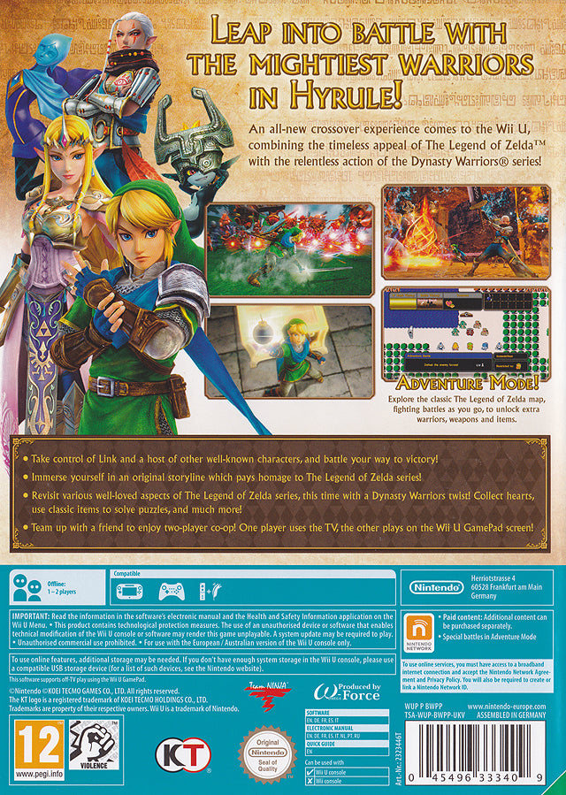 Hyrule Warriors - Nintendo Wii U (European Import) Video Games Nintendo   