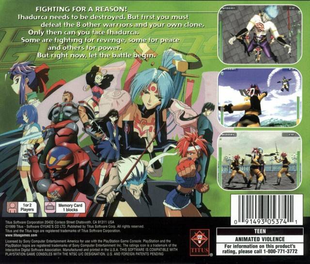 Evil Zone - (PS1) PlayStation 1 [Pre-Owned] Video Games Titus Software   