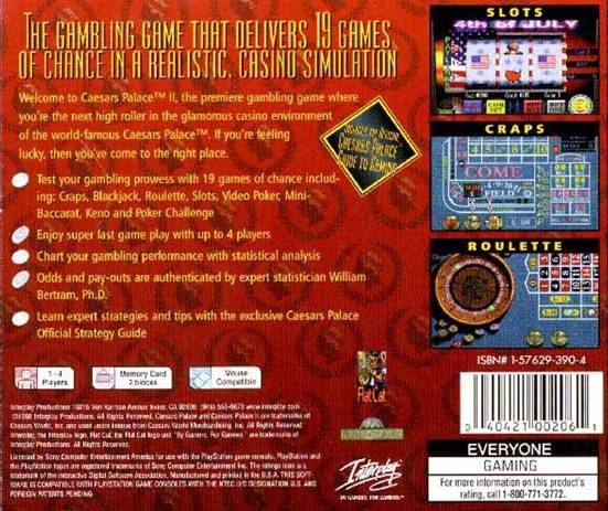Caesars Palace II - (PS1) PlayStation 1 [Pre-Owned] Video Games Interplay   