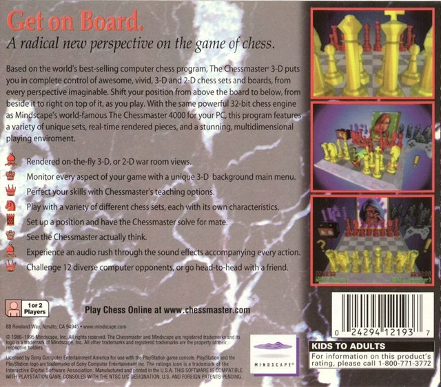 The Chessmaster 3-D - (PS1) PlayStation 1 [Pre-Owned] Video Games Mindscape   