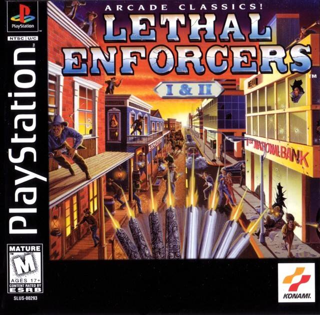 Lethal Enforcers I & II - (PS1) PlayStation 1 [Pre-Owned] Video Games Konami   