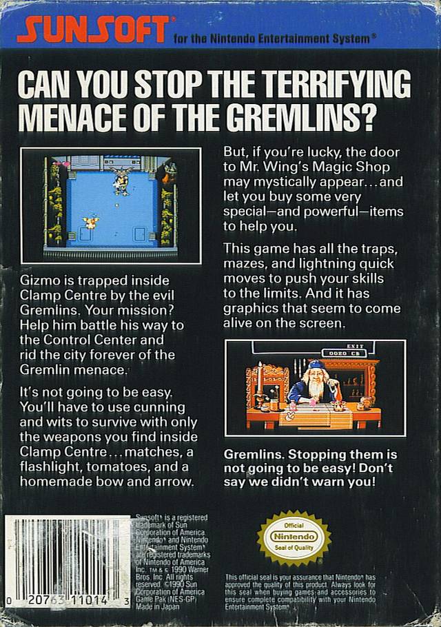 Gremlins 2: The New Batch - (NES) Nintendo Entertainment System [Pre-Owned] Video Games SunSoft   