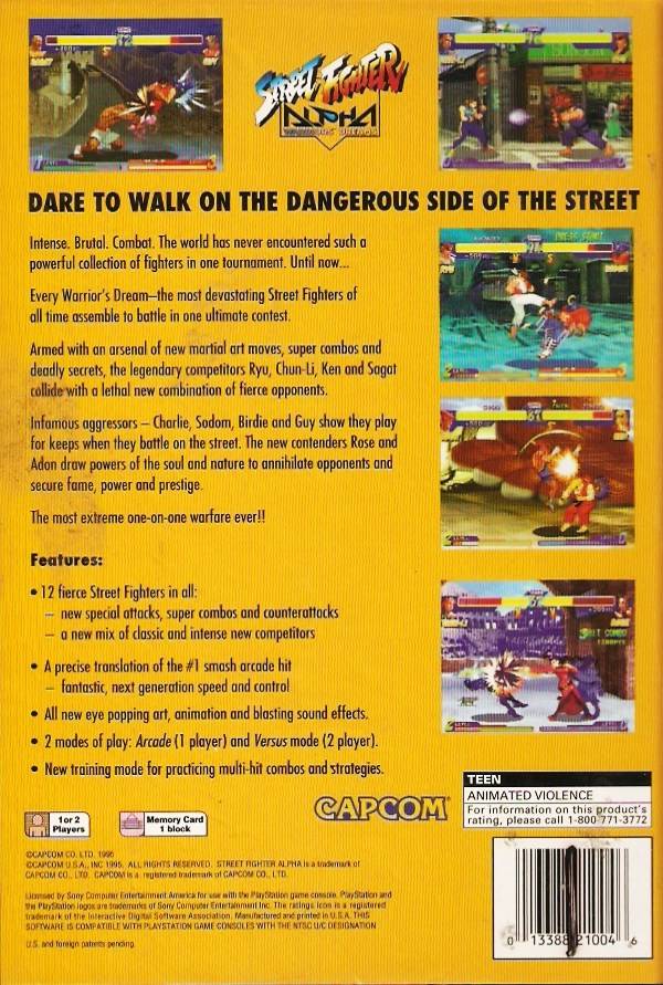 Street Fighter Alpha: Warriors' Dreams (Long Box) - (PS1) PlayStation 1 [Pre-Owned] Video Games Capcom   