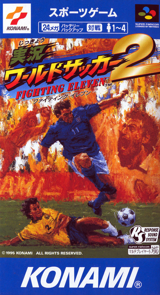 Jikkyou World Soccer 2: Fighting Eleven - (SFC) Super Famicom [Pre-Owned] (Japanese Import) Video Games Konami   