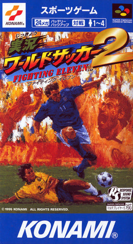 Jikkyou World Soccer 2: Fighting Eleven - Super Famicom (Japanese Import) [Pre-Owned] Video Games Konami   