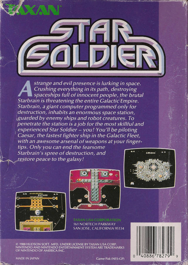 Star Soldier - (NES) Nintendo Entertainment System [Pre-Owned] Video Games Taxan   