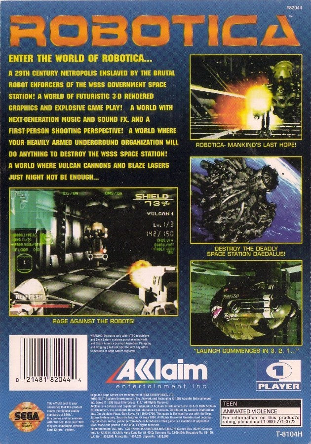Robotica - (SS) SEGA Saturn [Pre-Owned] Video Games Acclaim   
