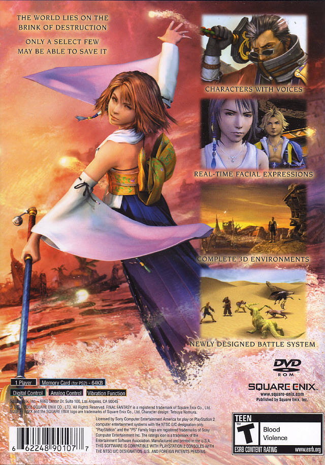 PS2ソフト　ファイナルファンタジーX Final Fantasy X [ファイナルファンタジーX] (video game, PS2