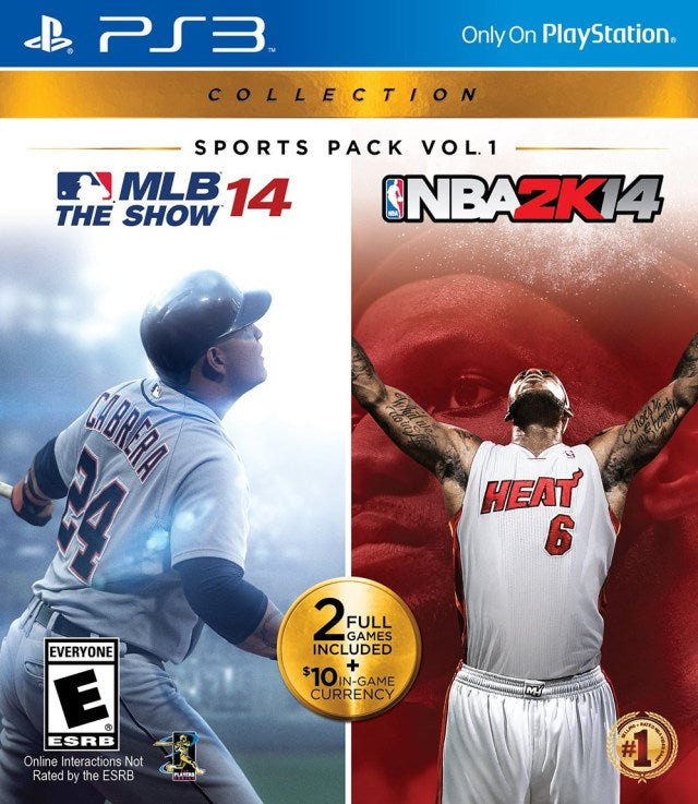 Sports Pack Vol. 1: MLB 14 The Show / NBA 2K14 -  (PS3) PlayStation 3 [Pre-Owned] Video Games SCEA   