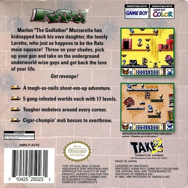 Rats! - (GBC) Game Boy Color [Pre-Owned] Video Games Take-Two Interactive   