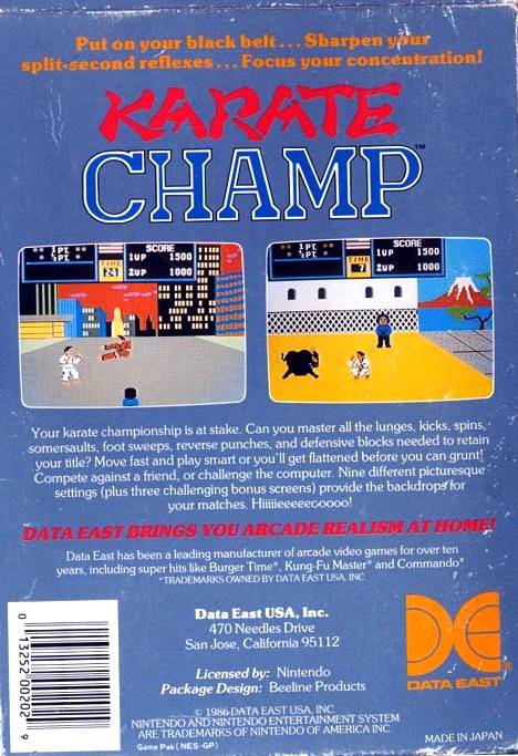 Karate Champ - (NES) Nintendo Entertainment System [Pre-Owned] Video Games Data East   